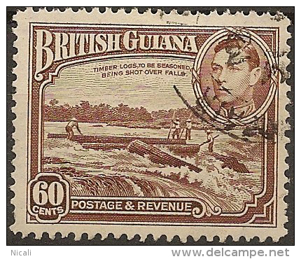 BRITISH GUIANA 1938 60c KGVI SG 315 U #BC152 - Brits-Guiana (...-1966)