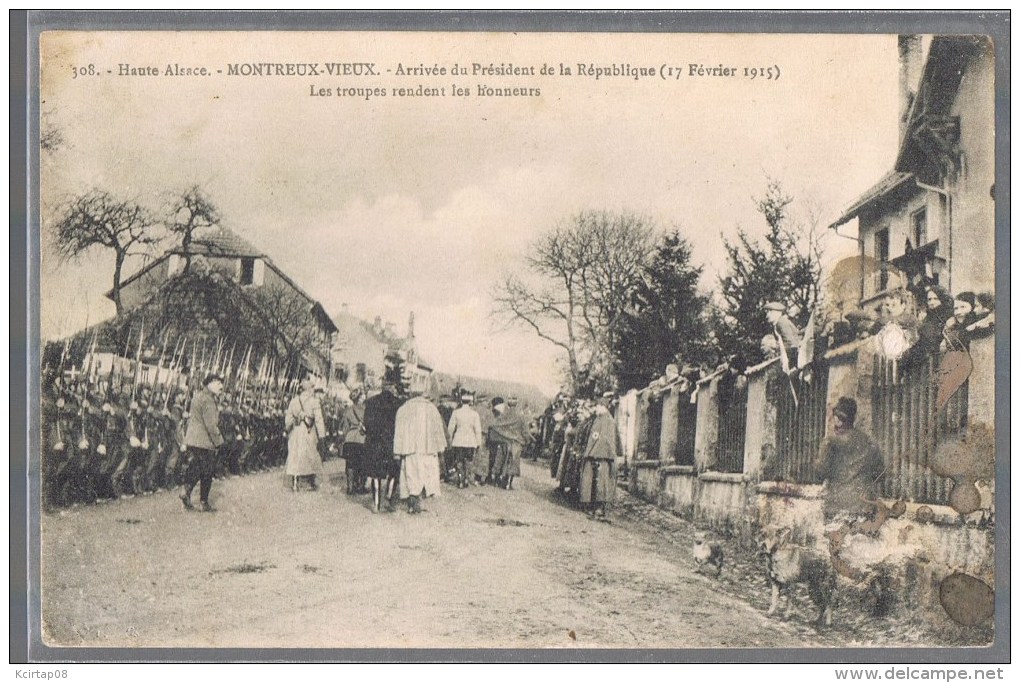 MONTREUX - VIEUX . Arrivée Du Président De La République . Les Troupes Rendent Les Honneurs . - Autres & Non Classés