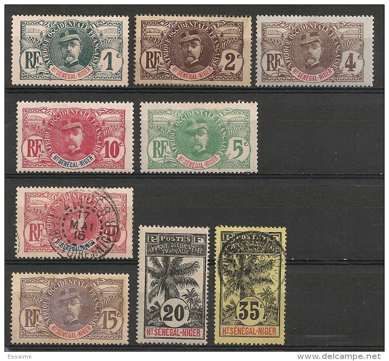 Haut Sénégal Et Niger. 1906. Entre N° 1 Et 10. Oblit. Et Neuf * (n°1 : (*); N° 6 : Rouille, Non Comptés) - Sonstige & Ohne Zuordnung