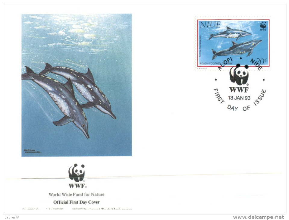 (PH 751) WWF set of 4 covers - 1993 - Niue Dolphins