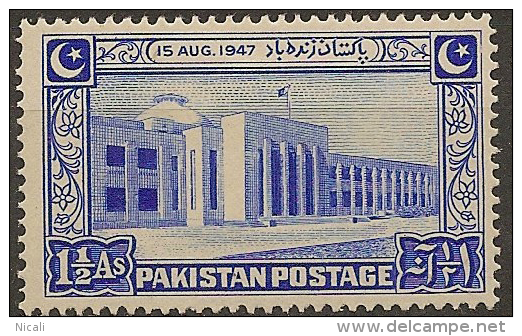 PAKISTAN 1948 1 1/2a Independence SG 20 HM #BC452 - Pakistan