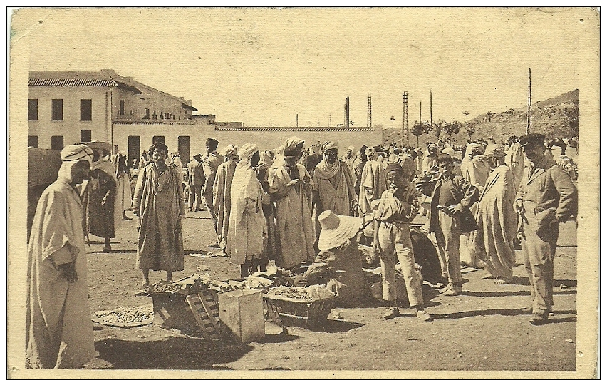 MINE DU DJEBEL KOUIF.Ci DES PHOSPHATES DE CONSTANTINE 1926.LE MARCHE ARABE DU DIMANCHE - Constantine