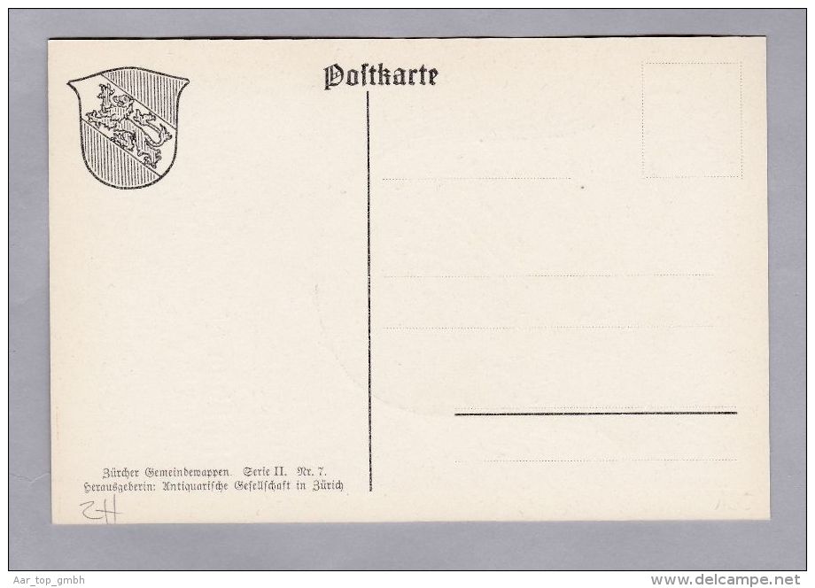ZH PFÄFFIKON Zürcher Gemeindewappen Ungebraucht - Pfäffikon