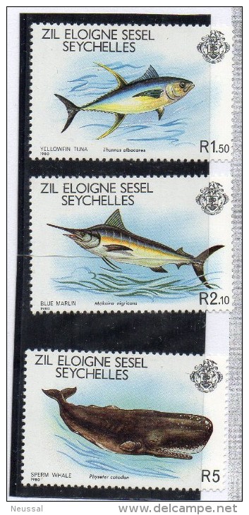 Serie Nº 20/2 Zil Eloigne Sesel ( Seychelles) - Whales