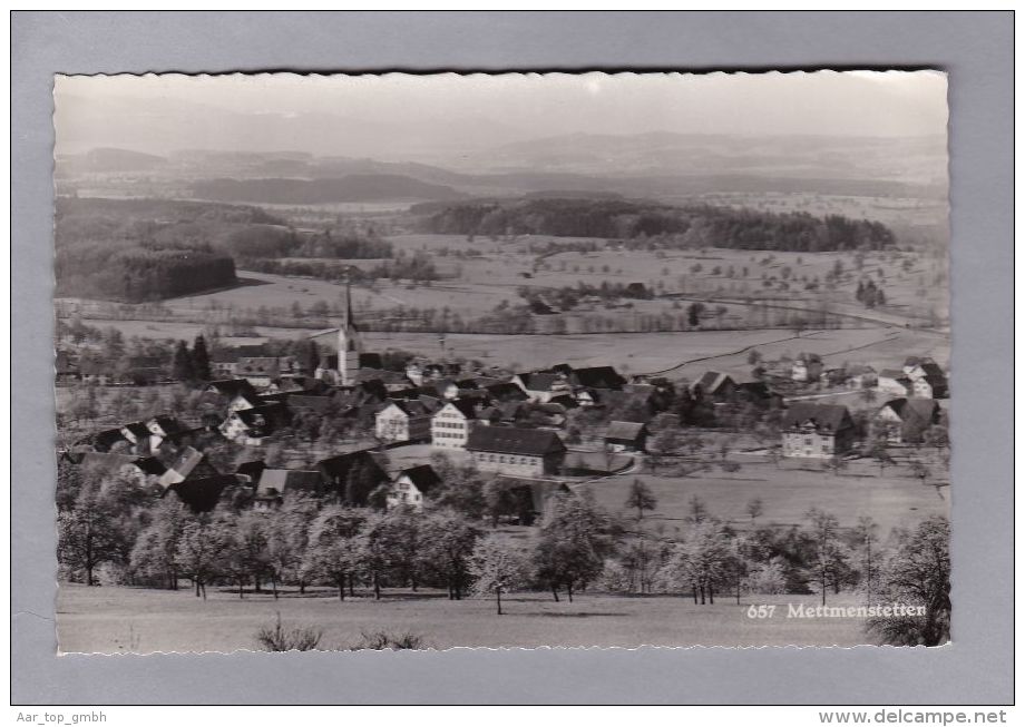 ZH  Mettmenstetten 1942.VII.20. Mettmenstetten  Totalansicht S/W Foto R.Suter #657 - Mettmenstetten