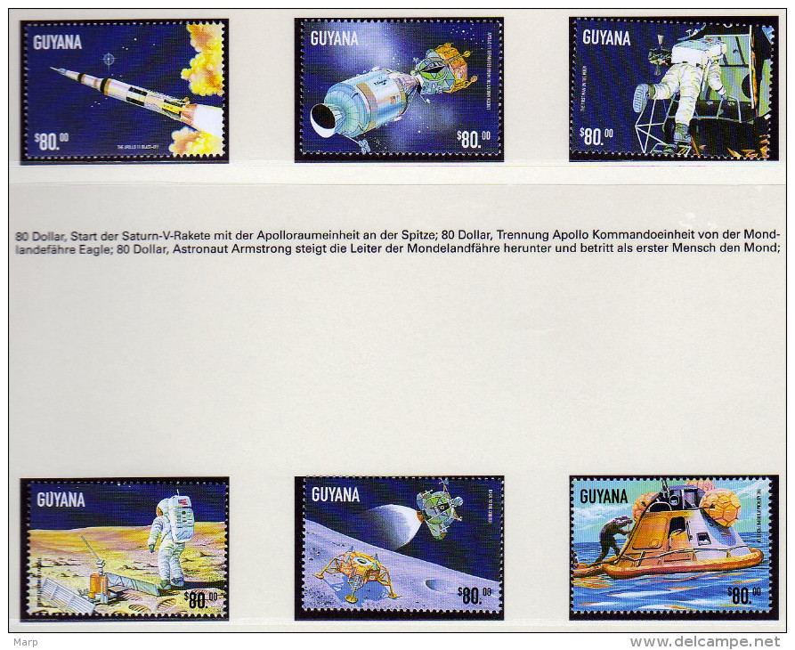 SPACE GUYANA 1999 - APOLLO 11  MNH - Altri & Non Classificati