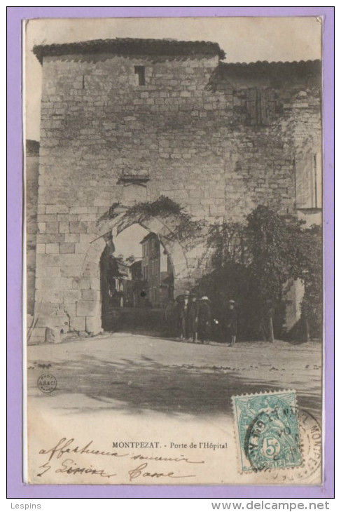 82 - MONTPEZAT De QUERCY --  Porte De L'Hopital - Montpezat De Quercy