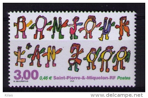 Saint Pierre And Miquelon 2000 The Year 2000 MNH - Unused Stamps