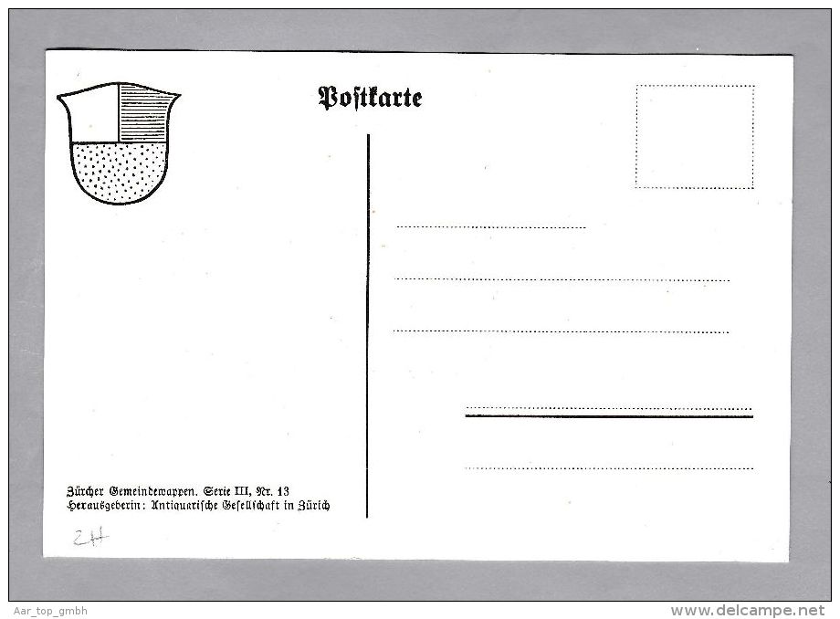 ZH HINWIL  Zürcher Gemeindewappen Ungebraucht - Hinwil