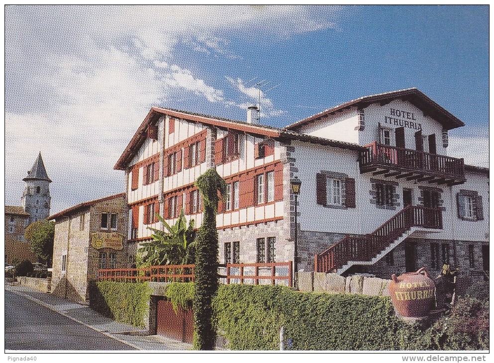 Cp , COMMERCE , Hôtel ITHURRIA , Logis Basque Du XVIIe , AÏNHOA , CAMBO - Ristoranti