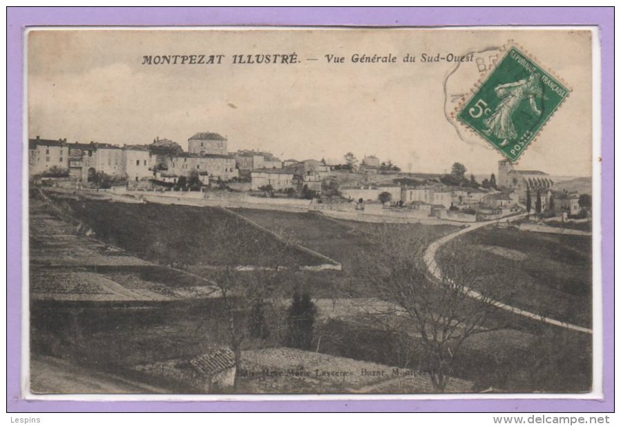 82 - MONTPEZAT De QUERCY -- Vue Générale Du Sud Ouest - Montpezat De Quercy