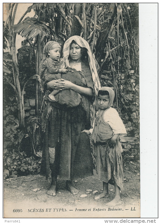 AFRIQUE - ALGERIE - SCENES ET TYPES - Femme Et Enfants Bédouins - Scènes & Types