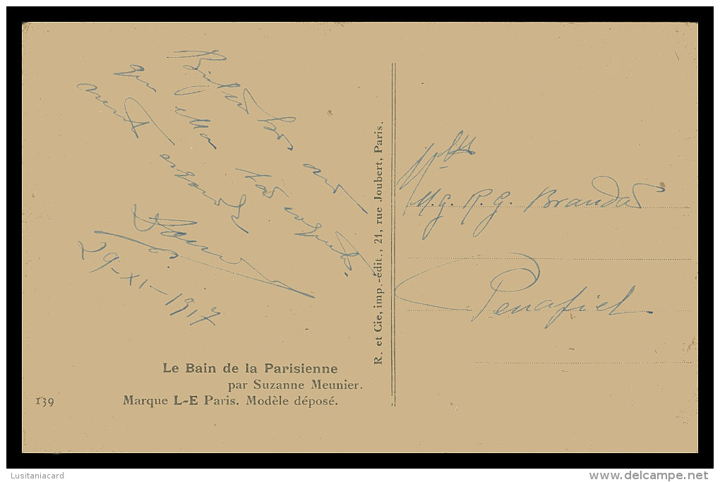 FRANCE - ILLUSTRATEURS - « Suzanne Meunier» - Le Bain De La Parisienne (139) Carte Postale - Meunier, S.