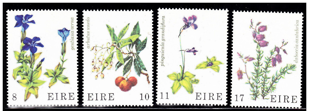 Ireland Set Of 4 Wild Flowers  428 - Ungebraucht