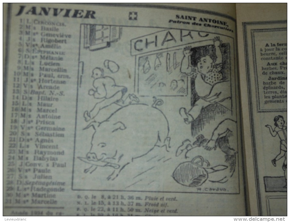 Almanach FRANCOIS/Produits Pharmaceutiques/ Pharmacie GAUME / Boynes /Loiret / 1934    Cal161 - Gezondheid