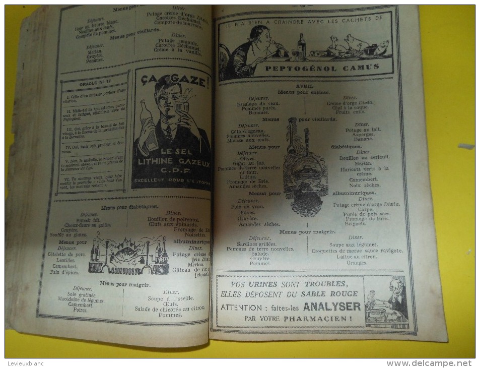 Almanach FRANCOIS/Produits Pharmaceutiques/ Pharmacie GAUME / Boynes /Loiret / 1934    cal161