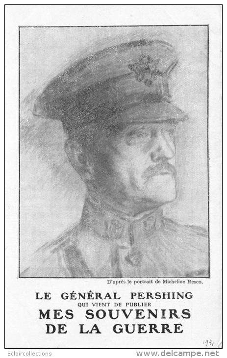 Thème  Guerre Personnage  Le Général Pershing  (1860-1948) - Personen