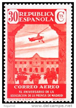 España 0718 ** Prensa Aereo. Escuela Nazaret. 1936 - Nuevos