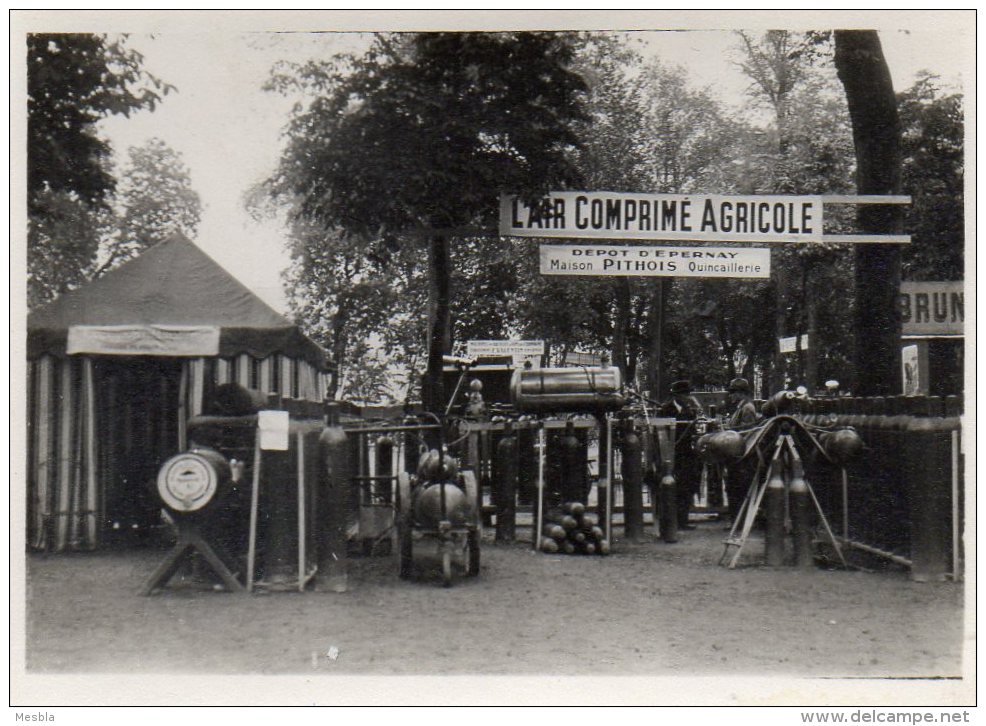 PHOTO  ORIGINALE -  L' AIR COMPRIME AGRICOLE - DEPOT  D' EPERNAY - MAISON  PITHOIS -  QUINCAILLERIE - Lieux