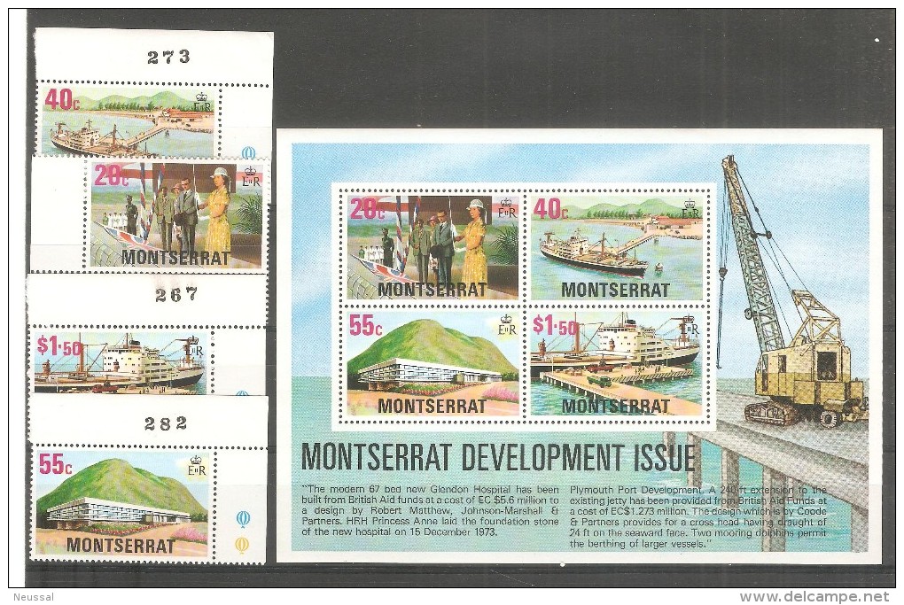 Serie Nº 371/4 + Hb-13 A  Montserrat - Montserrat