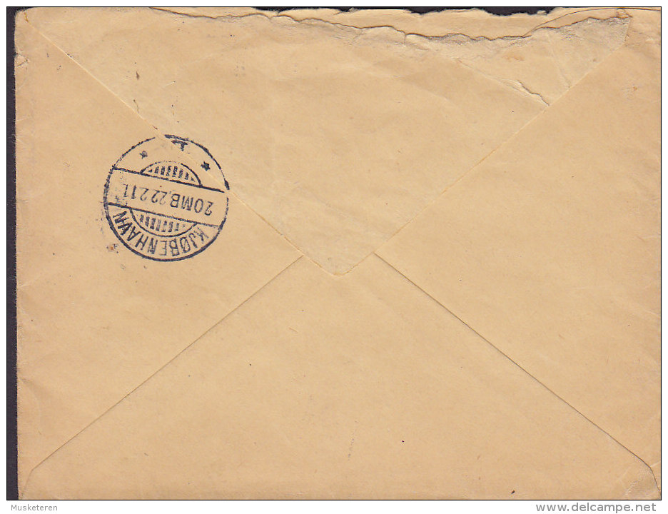 Denmark CARL JACOBSEN, FREDERICIA 1911 Cover To KJØBENHAVN N. Frederik VIII. Stamp - Cartas & Documentos