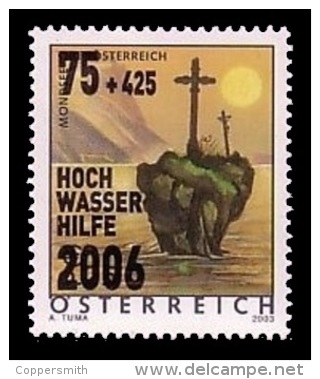 (091) Austria / Autriche / Österreich  Flood Relief / Fluthilfe / Below Face / Sous Facial ** / Mnh  Michel 2587 - Sammlungen