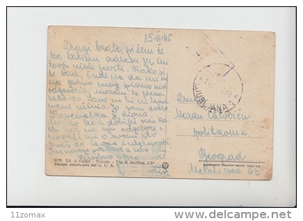 Prevallo, Istra Istria, Used Postcard 1945 W PARTISAN CENZ. (st870) - Slovenië