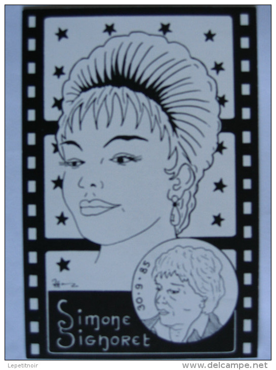 Patrick Hamm Adieu à Simone Signoret 1985 Actrice Cinéma (n°192) - Hamm