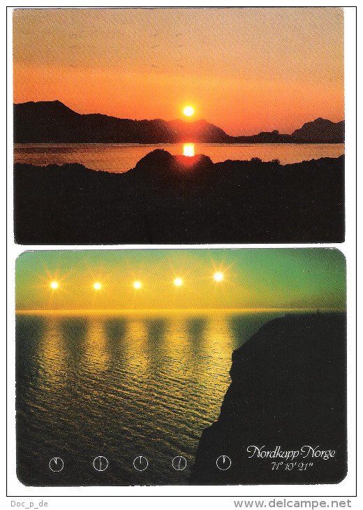 2 Cards - Norway - Norge - Nordkapp - Norwegen