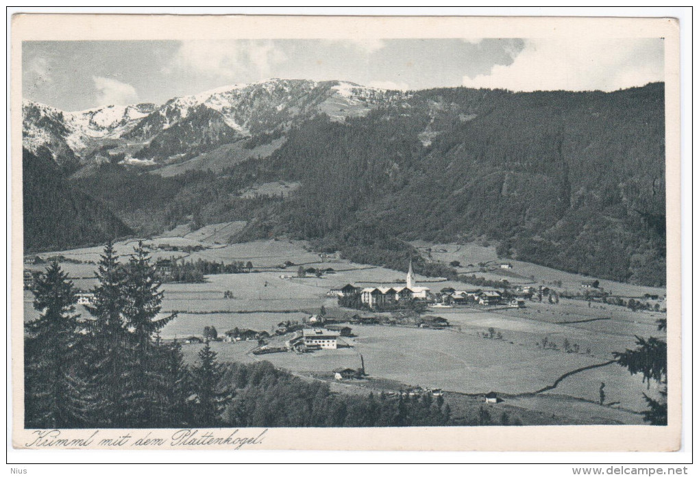 Austria, Krimml Mit Dem Plattenkogel, Mountains - Krimml