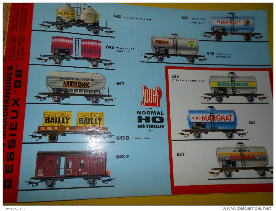 JOUEF/Marque déposée/Trains électriques /HO/Normal/Métrique/ 1968    VOIT26