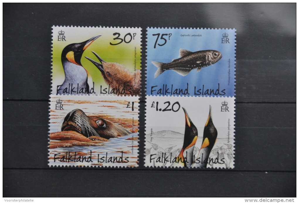 N 150 ++ FALKLAND ISLANDS 2013 BIRD VOGEL OISEAUX PINGUIN PENGUIN SEAL FISH MNH ** - Falklandeilanden