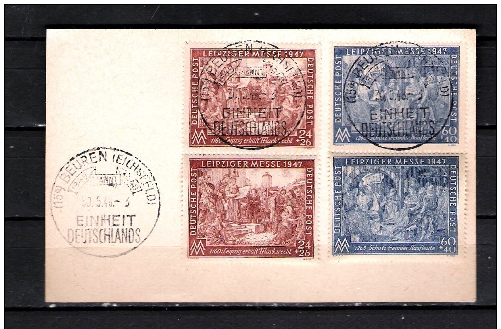 1947 BIZONE  2 Sets 1X Used +1X Mint  With SPECIAL CANCEL - Andere & Zonder Classificatie