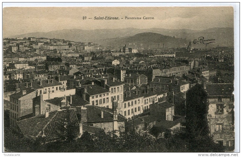 CPA 42 SAINT ETIENNE PANORAMA CENTRE 1905 - Saint Etienne