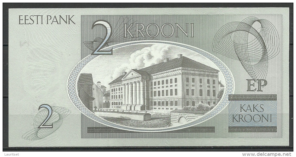 Estland Estonia Estonie 2 Krooni 2006 Banknote Karl Ernst Von Baer Universität Dorpat Tartu UNC - Estonia