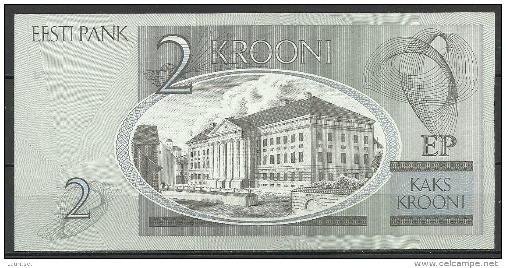 Estland Estonia Estonie 2 Krooni 2006 Banknote Karl Ernst Von Baer Universität Dorpat Tartu UNC - Estland