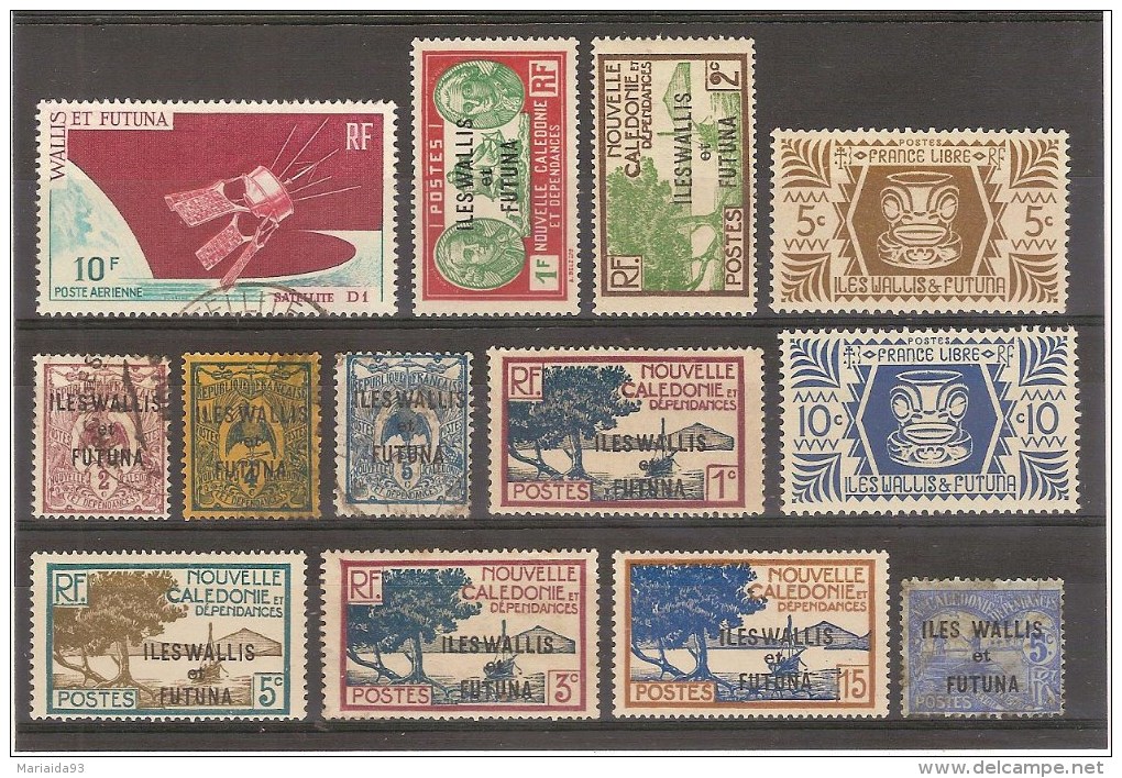 WALLIS ET FUTUNA - LOT DE 13 TIMBRES - Lots & Serien