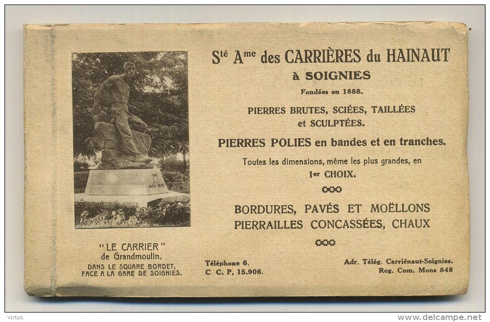 Soignies : ( Carnet : Carrières De Hainaut : 20 CPA )  Complet : Regarder Scans - Soignies