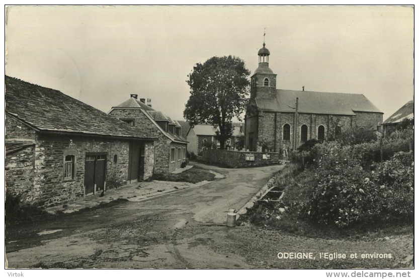 Odeigne : L'église Et Environs   ( Ecrit Avec Timbre ) - Manhay