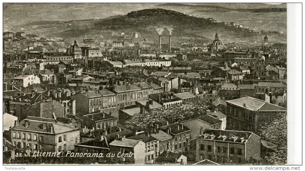 CPA 42  ST ETIENNE  PANORAMA DU CENTRE 1917 - Saint Etienne