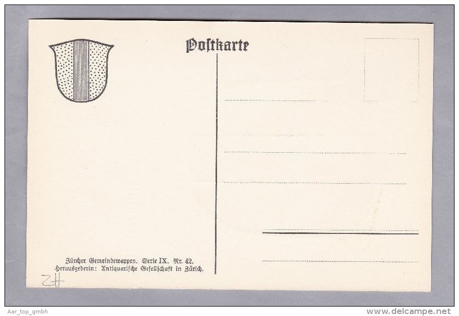 ZH  RICHTERSWIL  Zürcher Gemeindewappen Ungebraucht - Richterswil
