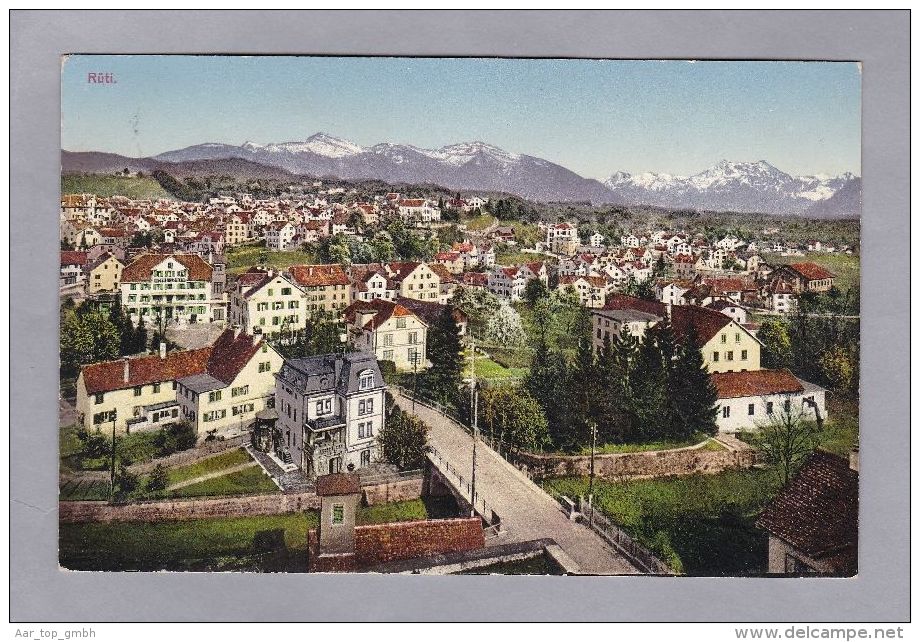 ZH RÜTI Teilansicht Foto A. Engler Ges. Nach Bern - Rüti