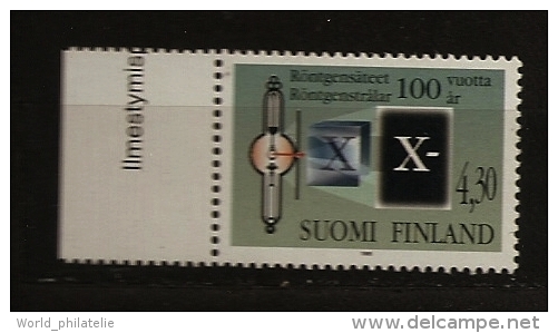 Finlande 1995 N° 1275 ** Science, Découverte De Rayons X, Invention, Recherche, Radiographie, Tube - Unused Stamps