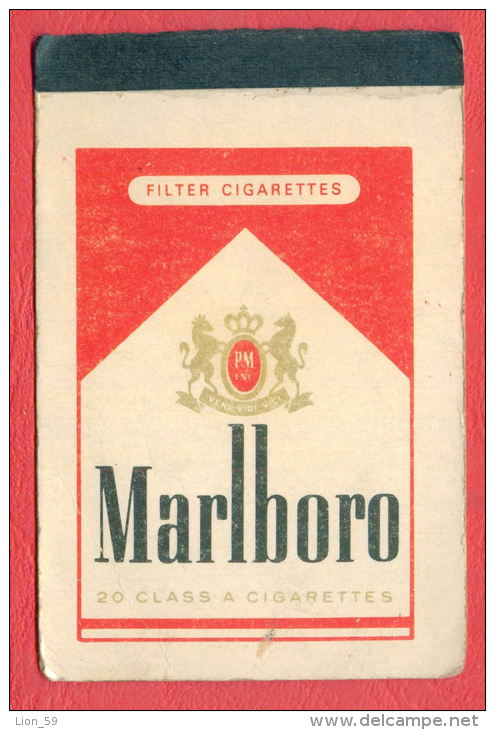 K1077 / 1970 MARLBORO - 20 CLASS A CIGARETTES -  Calendar Calendrier Kalender - Petit Format : 1961-70