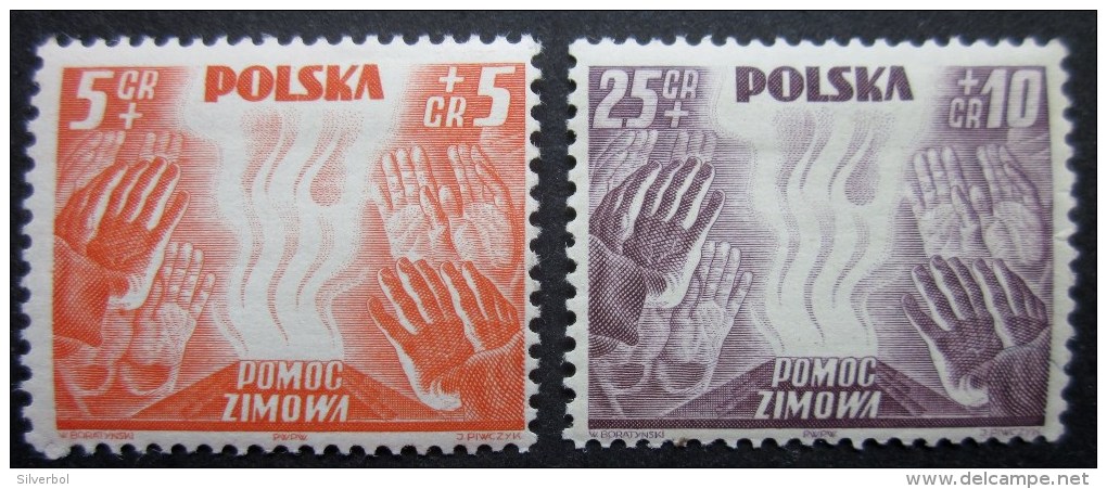 A8511 - Polen - 1938-39 - MLH - Sc. B32-B33 - Other & Unclassified