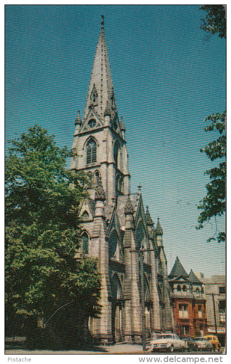 Halifax Nova Scotia - St. Mary's Basilica - Church - Cars - Stamp & Postmark 1966 - 2 Scans - Halifax