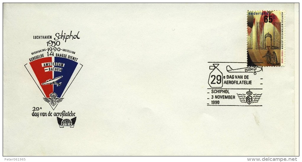 Envelop 29e Dag Van De Aerofilatelie (1990) - Blanco / Open Klep - Lettres & Documents