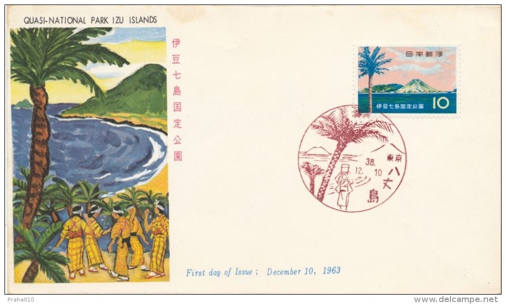 I3590 - Japan / First Day Cover (1963) - Quasi - National Park Izu Islands - Inseln