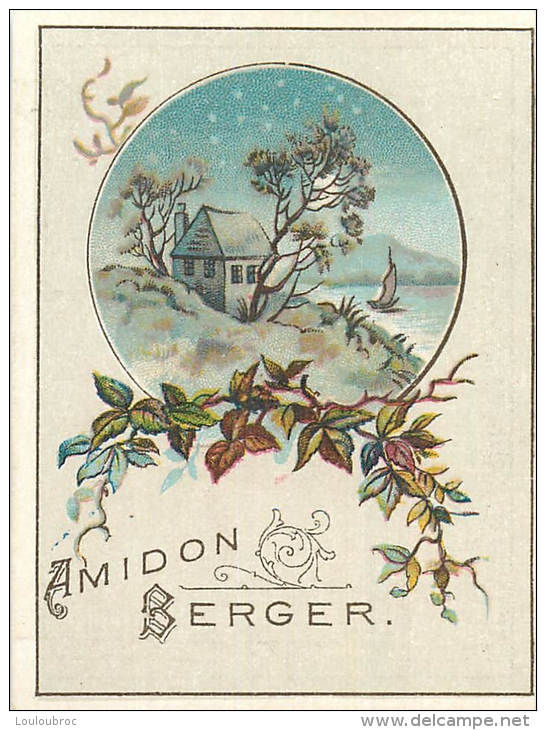 CHROMO CALENDRIER 1889 AMIDON BERGER FORMAT 8 X 6 CM VOIR LES DEUX SCANS - Small : ...-1900