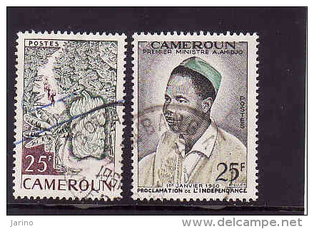 Cameroun 1959-1960, Michel 321 Et 323, Obliterés - Used Stamps